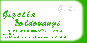 gizella moldovanyi business card